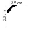 MDB135F Elastyczna listwa sufitowa FLEX Mardom